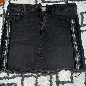 Free People Black demon skirt
